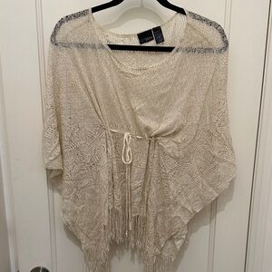 Daytrip Cream Fringe Women's Blouse